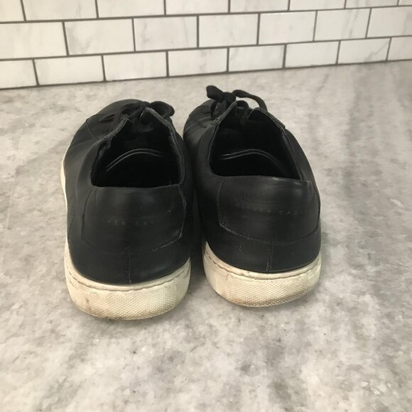 Oliver Cabell Shoes Mens Size EU 45 US 12 Black Leather Made in Italy Sneakers - Picture 4 of 10